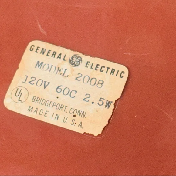 Vtg GE School Wall Clock Model 2008 - General Electric 10.5” 1950’s Works Great!